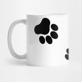 Cute Black Cat Paws Mug